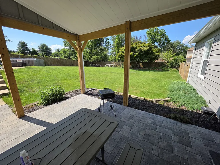 Large, private backyard