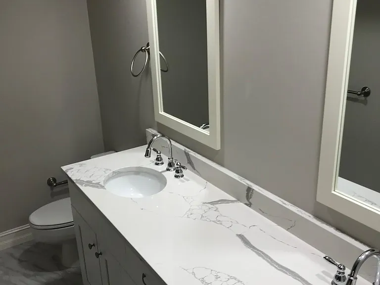 Master bath, beautifully renovated.