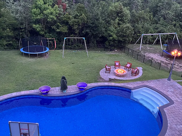Back yard from Deck