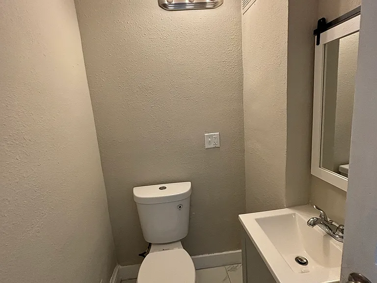 Half bath on 1st floor