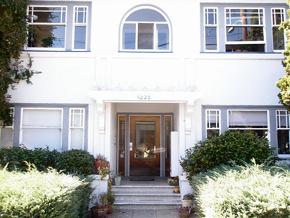 Front door of building