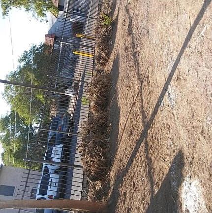 East of the front lot.
