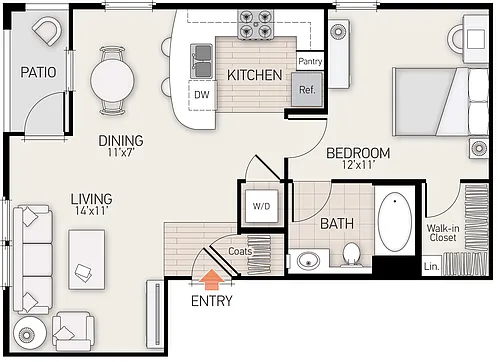 Floor plan Plan F