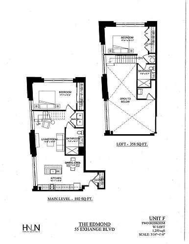 Floor plan 2 Bed 2 Bath Loft