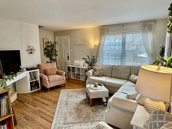 Living room and front door