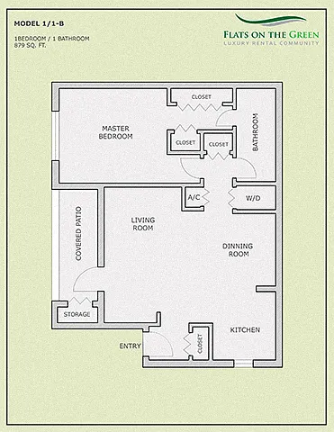 Floor plan 1-1B