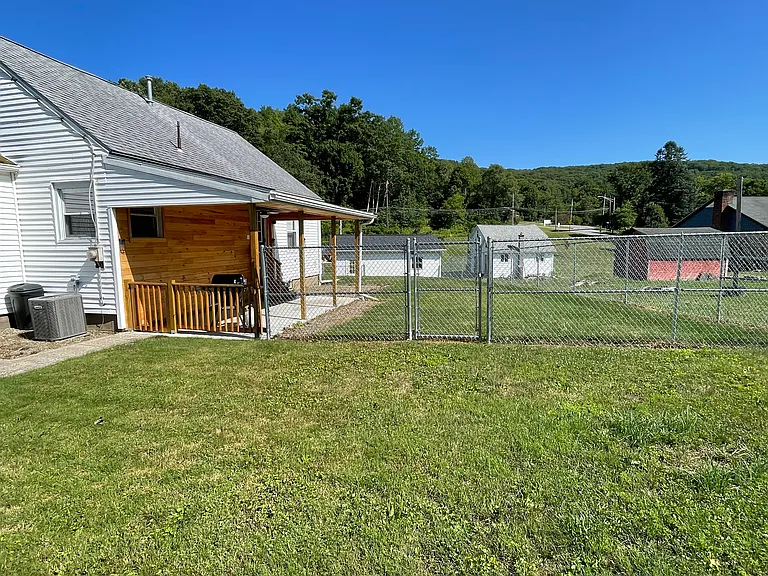 Fenced in back yard