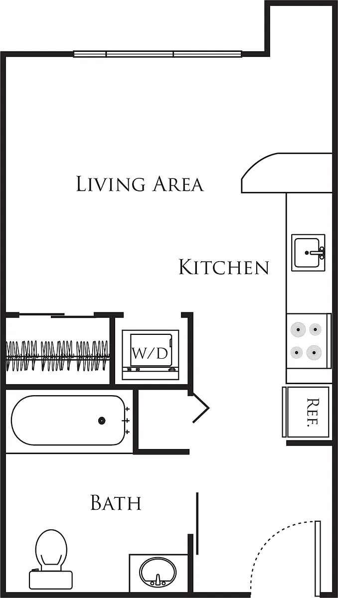Floor plan Micro Studio - A
