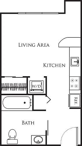 Floor plan Micro Studio - A