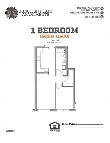 Floor plan 1 Bed 1 Bath P Flats