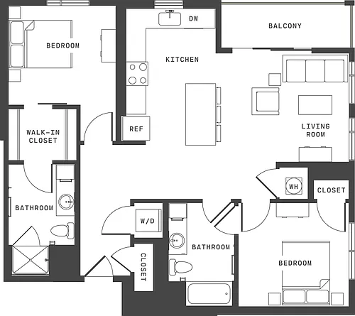 Floor plan B3B
