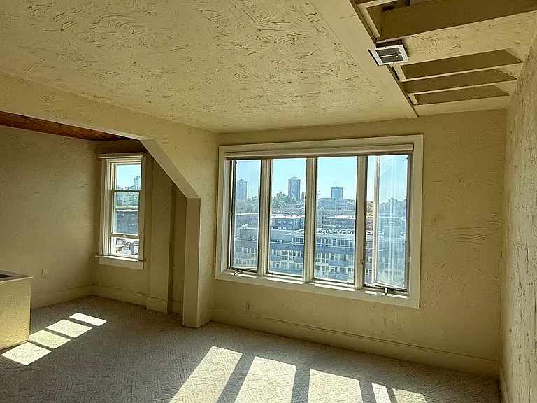 Living room with skyline view