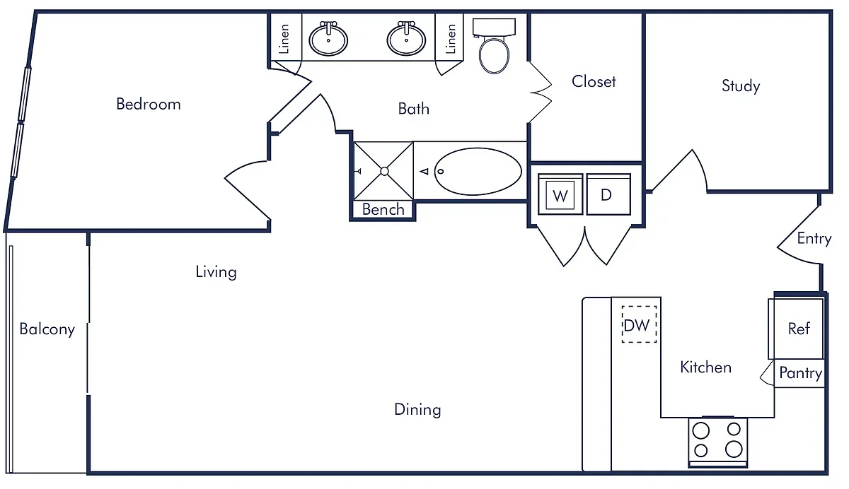 Floor plan A7 - Study