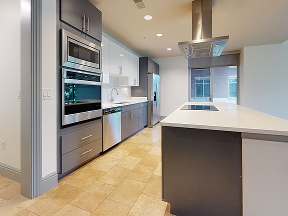 Spacious kitchens