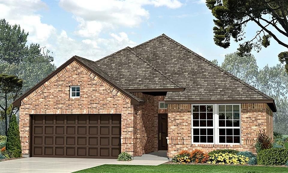 D.R. Horton's Hobbs Floorplan Elevation H. All photos shown here may not depict the specified home & features included are for illustration purposes only