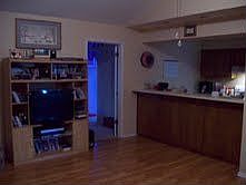 Living room, kitchen