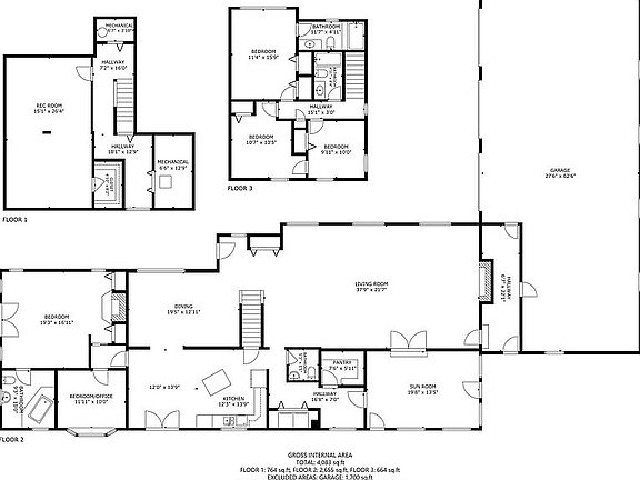 Floor Plans:  All Floors