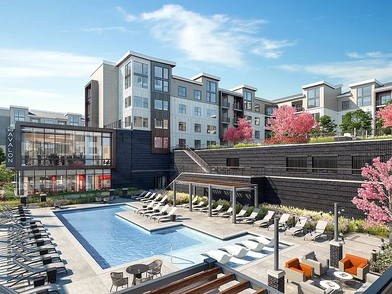 Russell Building Brand New Heated Pool and Deck Rendering
