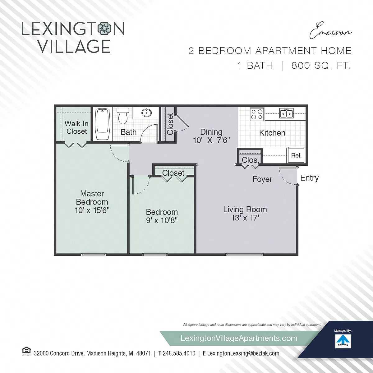 Floor plan Emerson
