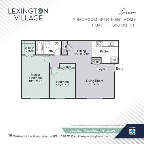 Floor plan Emerson