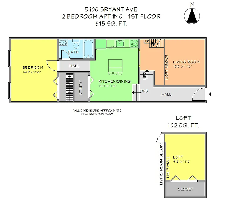 Floor plan 2 Bedroom