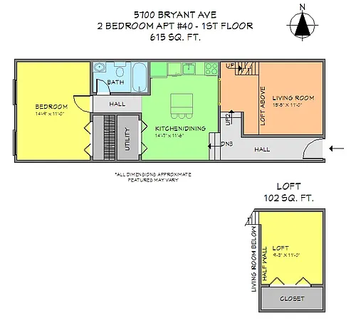 Floor plan 2 Bedroom