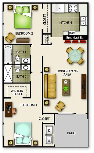 Floor plan Sawgrass Villa