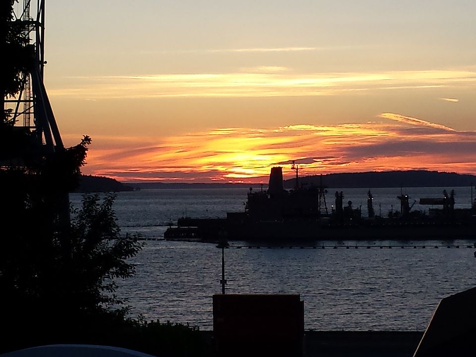 Sunset from the deck
