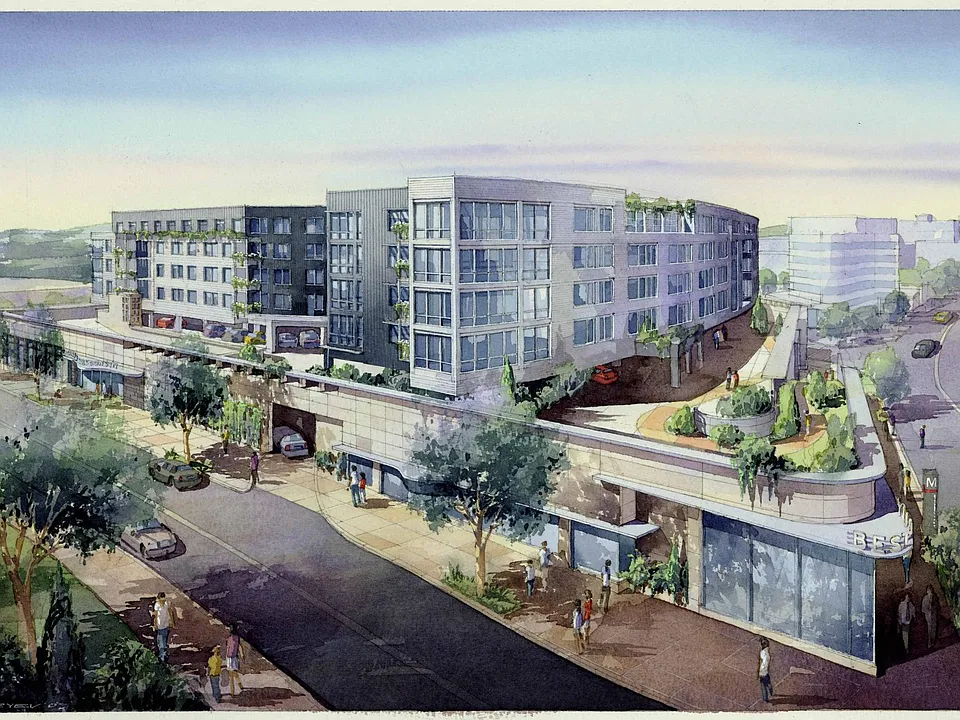 Builiding is located at corner of Wisconsin Ave and Albemarle St NW, on top of the Tenleytown Metro ( Red Line).