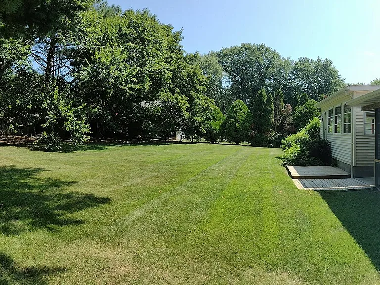 Large private back yard