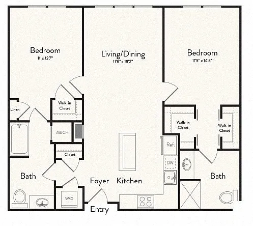 Floor plan H- B1