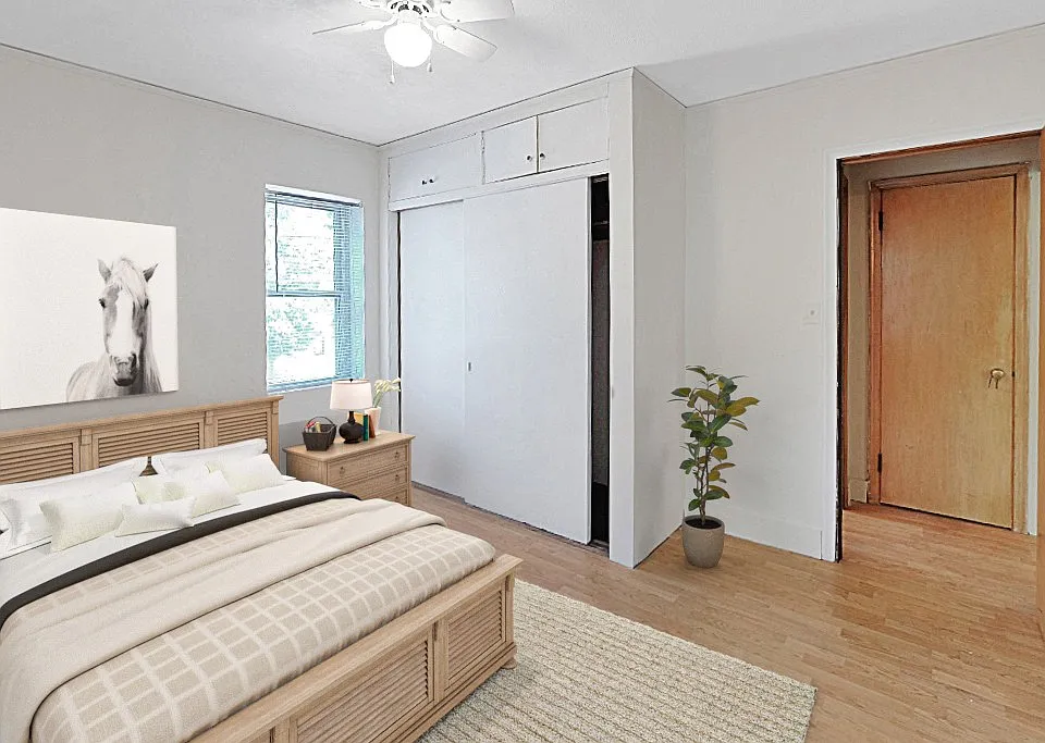 Welcome to Central Lakes of Uptown, where modern living meets comfort. This beautifully designed bedroom features sleek finishes, ample natural light, and a spacious layout. Make it yours today by scheduling a tour!