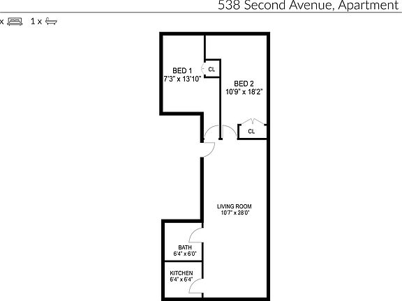 2nd image of 538 2nd Ave #2