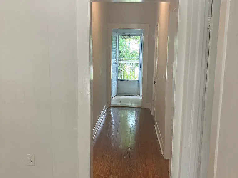 Hallway from front door to back door
