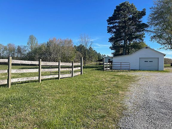 Detached garage and barn