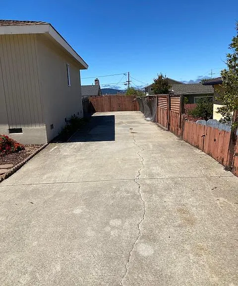 Side driveway.