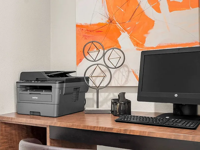 Resident business center with free Wi-Fi and printing for ultimate productivity and convenience.
