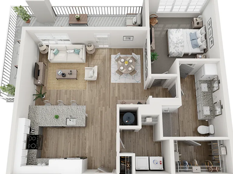 The Osprey | 950 SF | 1 BR/1BA Apartment The Osprey | 950 SF | 1 BR/1BA Apartment