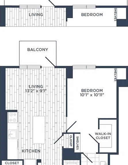 1 Bedroom 1 Bedroom