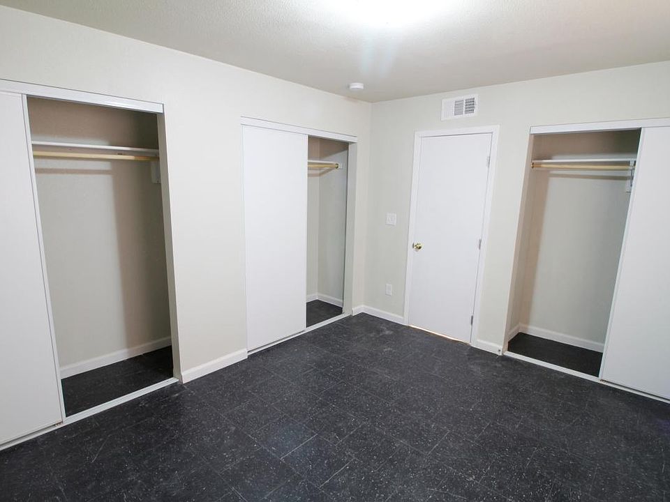 Living room with closets