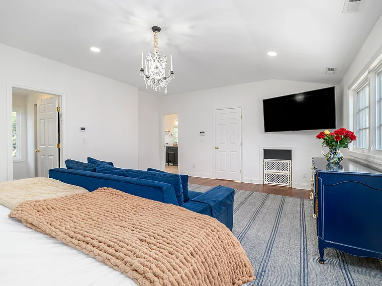 walk in closets to the left, en-suite bath straight ahead, over sized dog room attached to the primary bedroom