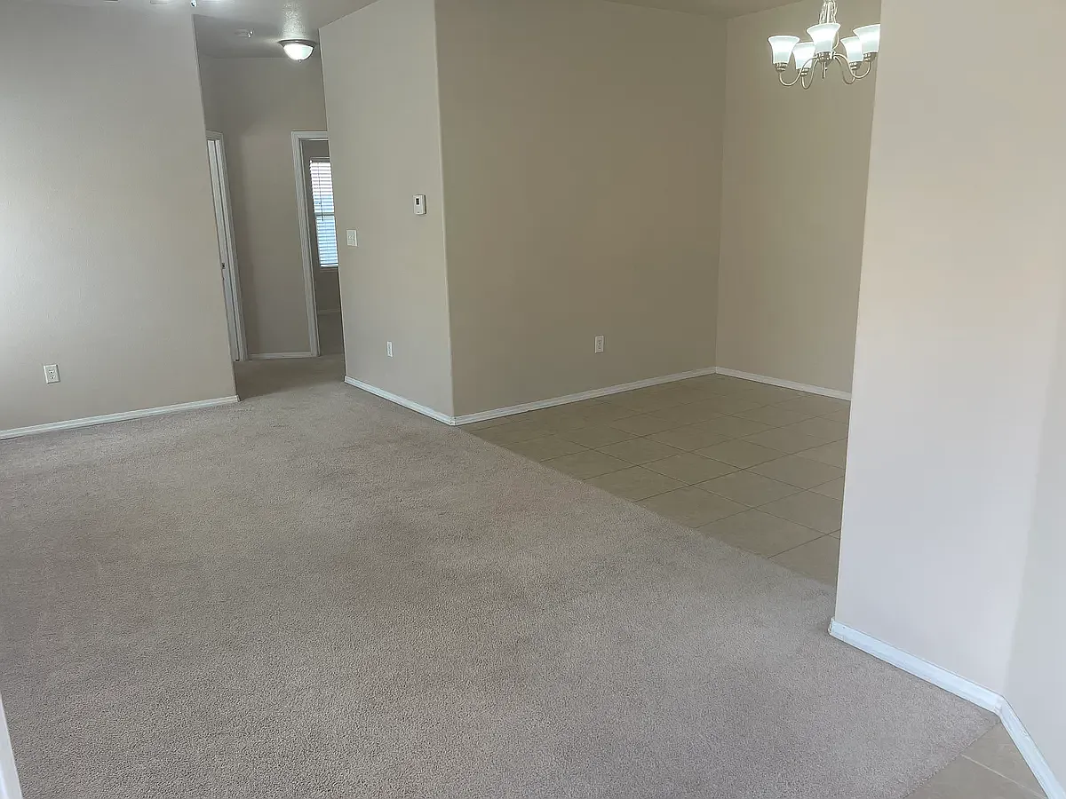 Living room view from front door - 1600 Bradley Ct