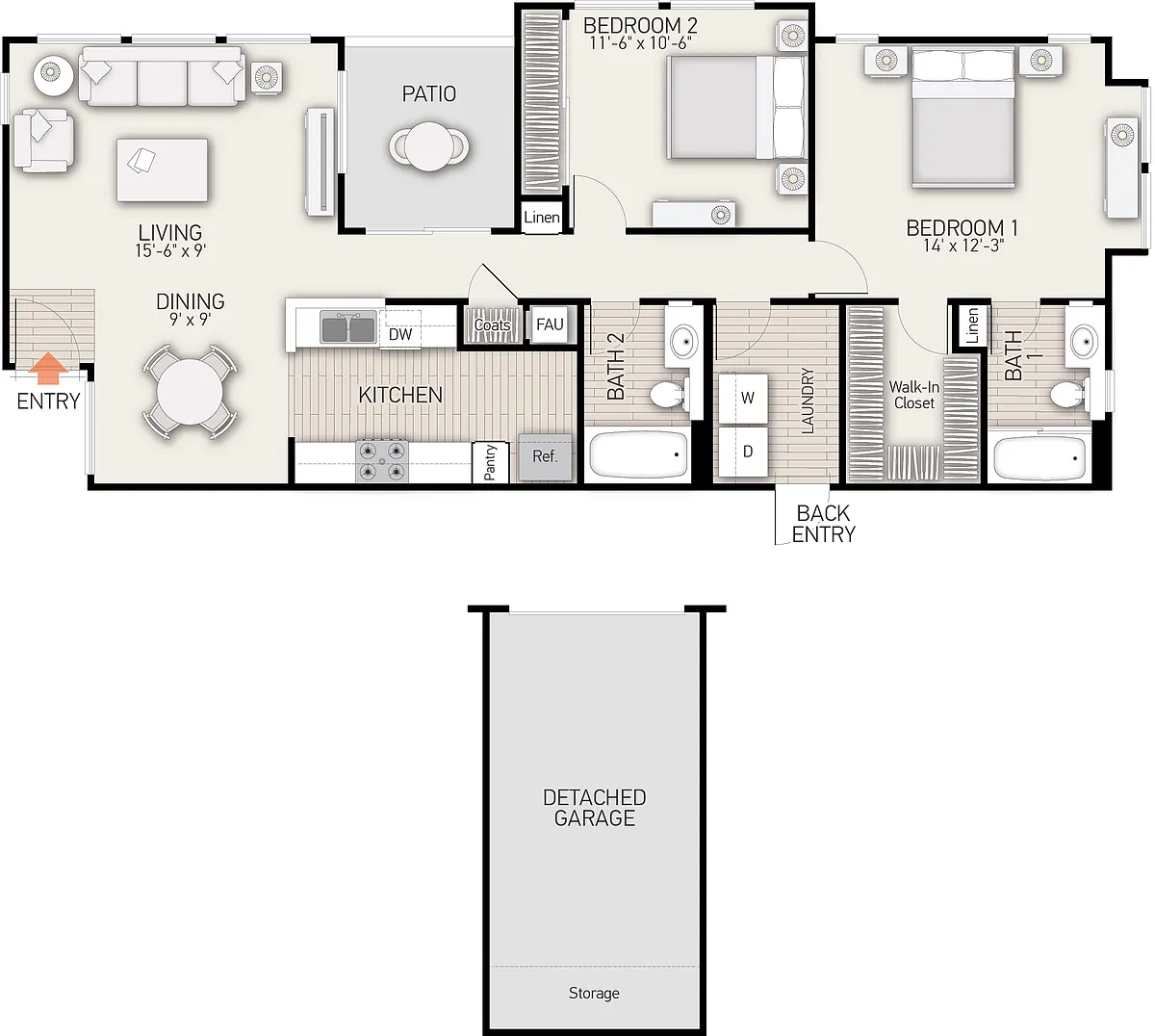 Floor plan Plan K