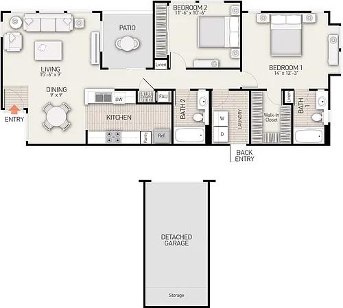 Floor plan Plan K