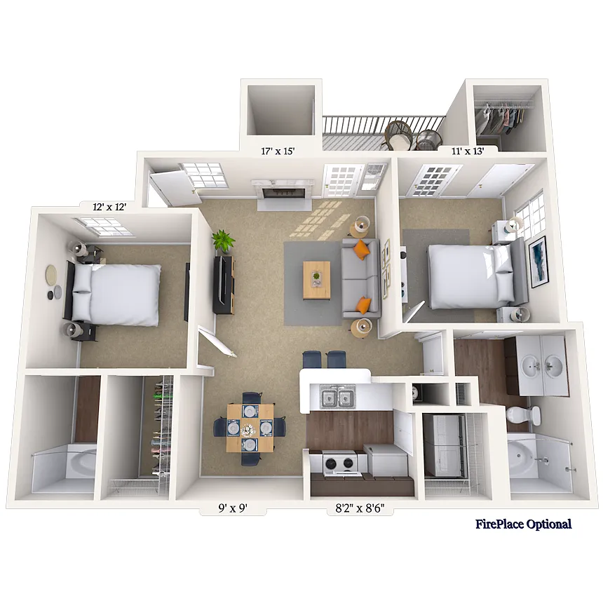 Floor plan Poplar Grove