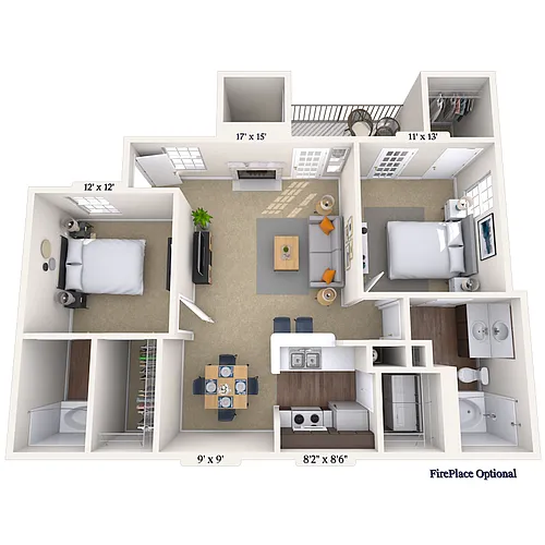 Floor plan Poplar Grove