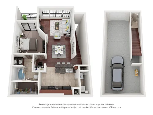 Floor plan A4 - Attached Garage