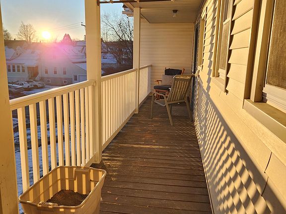 Sunny private porch..
