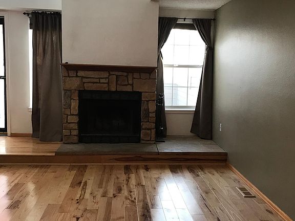Wood burning fireplace
