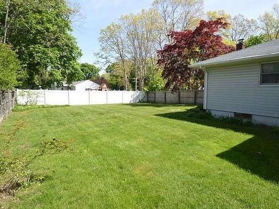 Large, fenced yard.